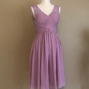 JJ’s House Chiffon Cocktail Dress Lace Knit 10 NWT